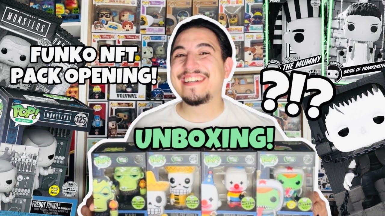 Opening Universal Monsters Funko NFT Packs | Physical Redemptions | Fantastik Plastik!
