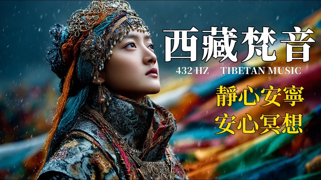 西藏梵音療癒｜雪域靈風頌唱｜放鬆身心的冥想音樂｜驅散煩躁·喚醒內在寧靜 | Tibetan Sacred Healing Chants & Calm Wind Meditation Music