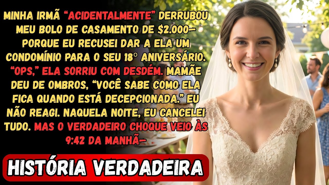 Minha Irmã “Acidentalmente” Derrubou Meu Bolo de Casamento de $2.000, Então Eu...