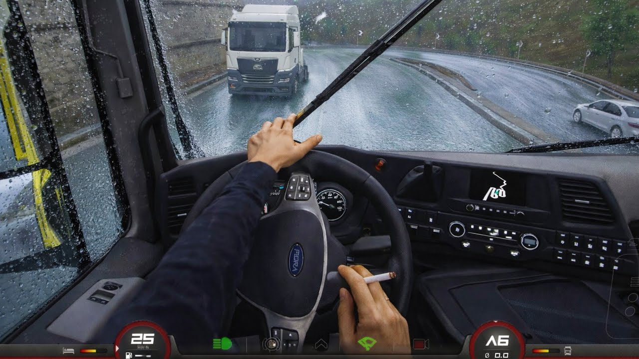🚚Truckers of Europe 3🛣️ Transporting Fruits from Tremola to Airolo while it rains🚦FordF-Max||0.7.4
