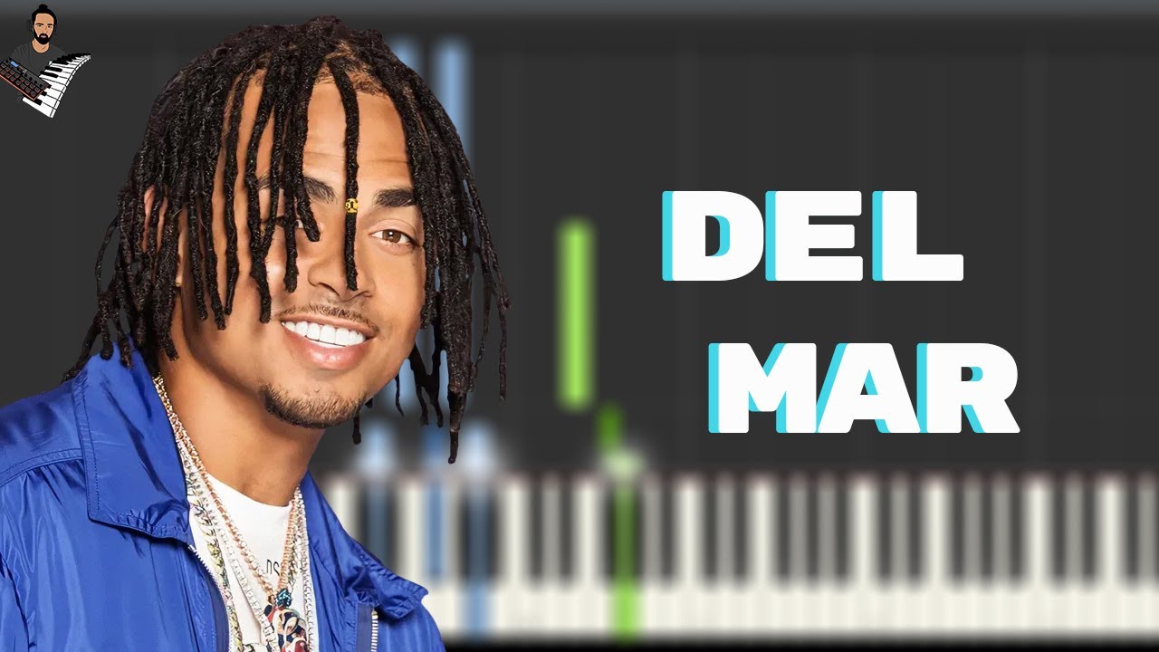 Ozuna x Doja Cat x Sia - Del Mar | Instrumental Piano Tutorial / Partitura / Karaoke / MIDI
