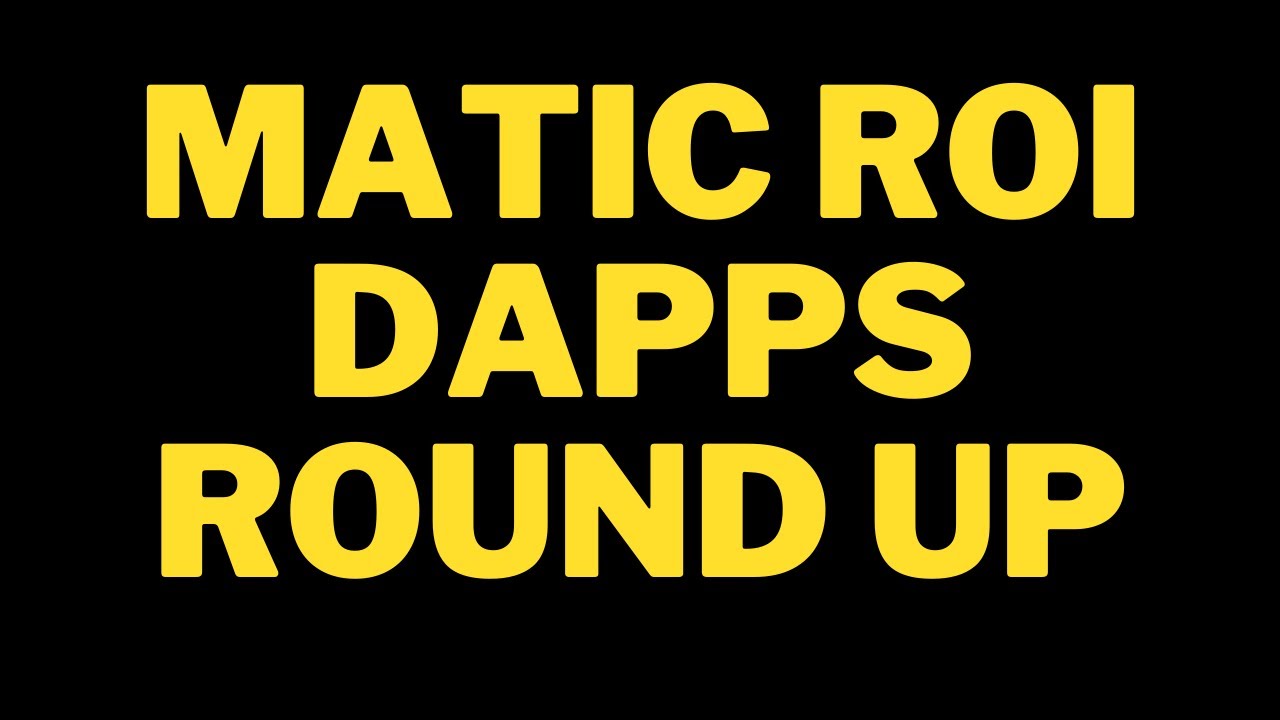 MATIC ROI DAPP ROUND UP