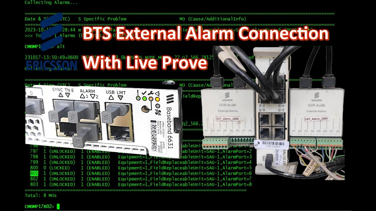 Ericsson BTS all External Alarm Connection। বেজব্যান্ড অ্যালার্ম কাজ করে কি না #ericsson #alarm #bts