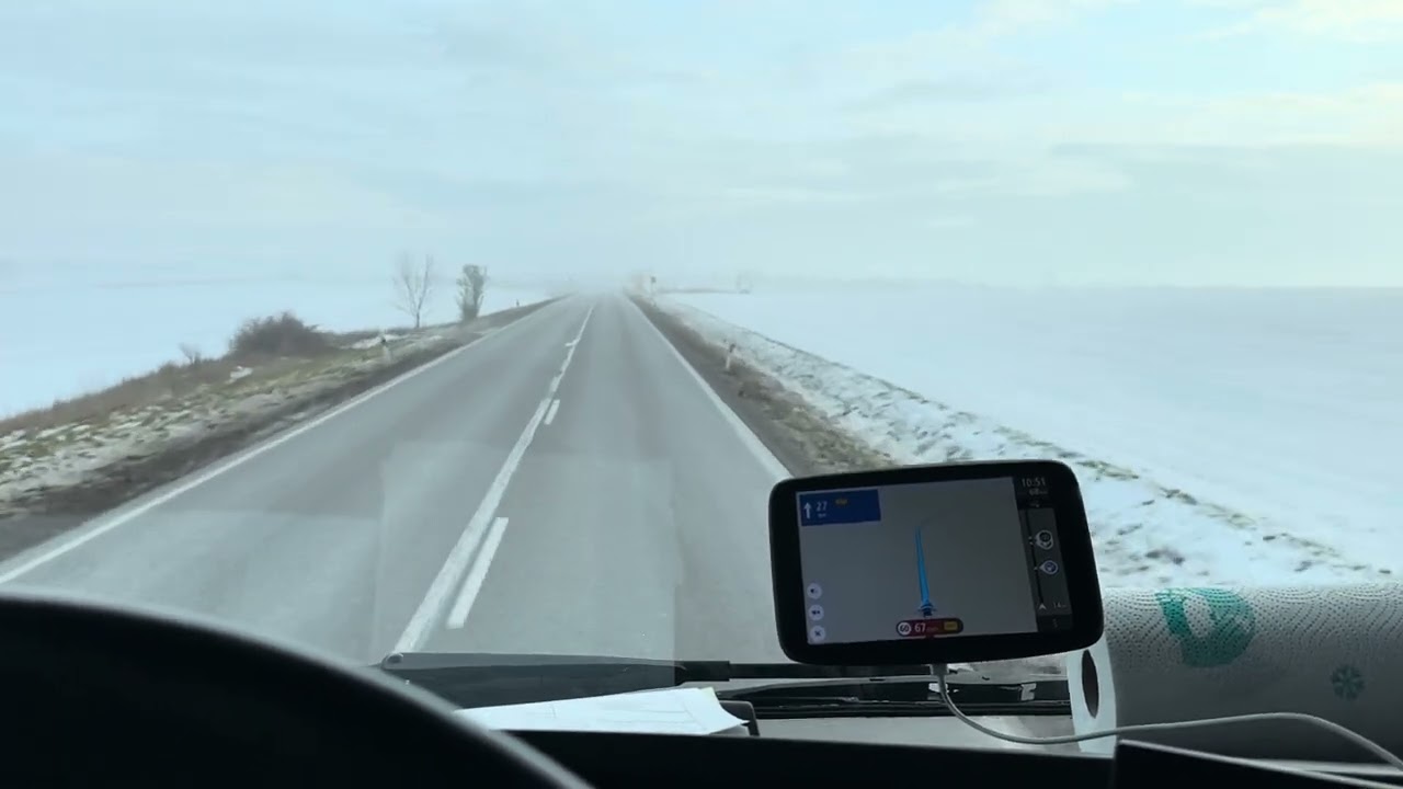 Heute war auf B247 kein glatt und Schnee