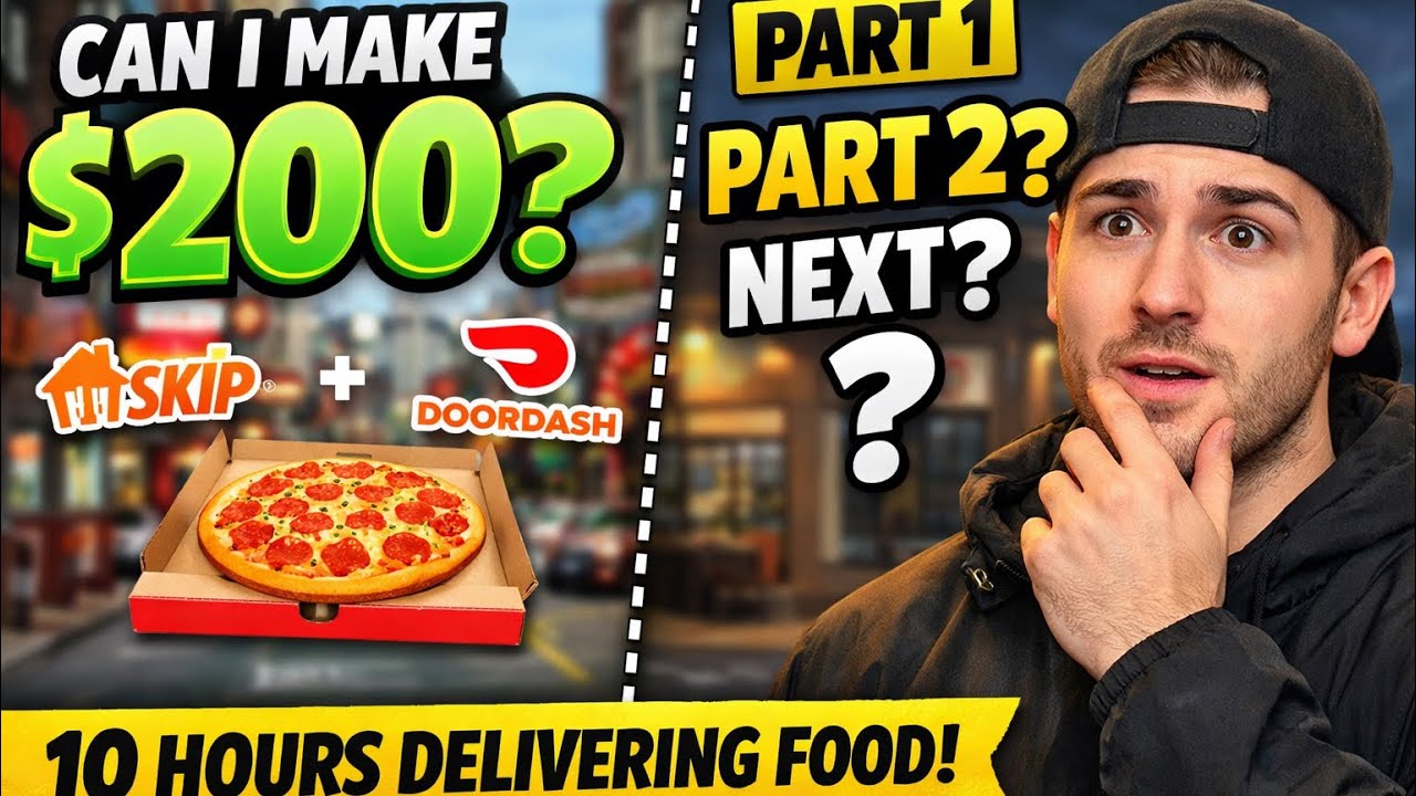 Made  $200 🤑in One Day Doing Deliveries (SkipTheDishes + DoorDash) Part-1 