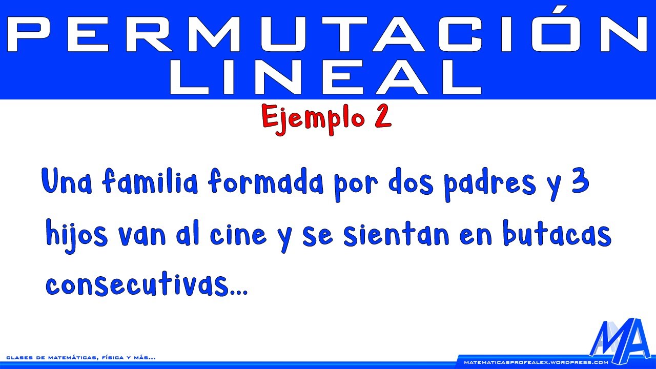 Permutaci&oacute;n lineal | Ejemplo 2