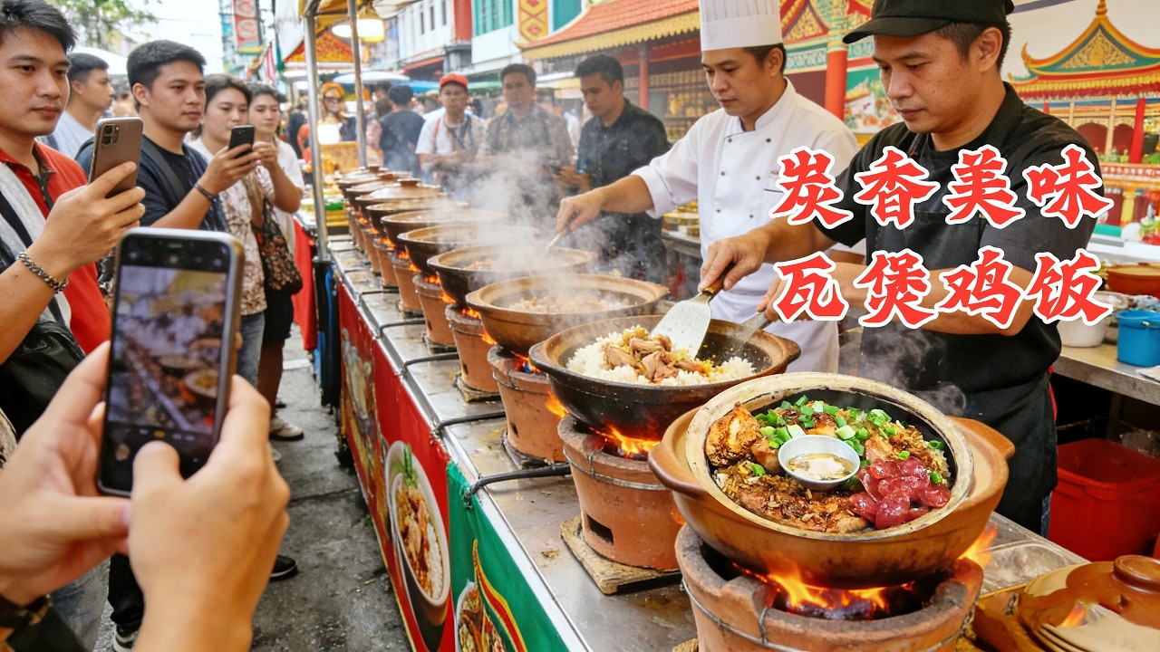 炭香美味｜瓦煲鸡饭｜葡萄牙烧鱼｜马来西亚街头小吃/Claypot Chicken Rice, Claypot Sausage Rice