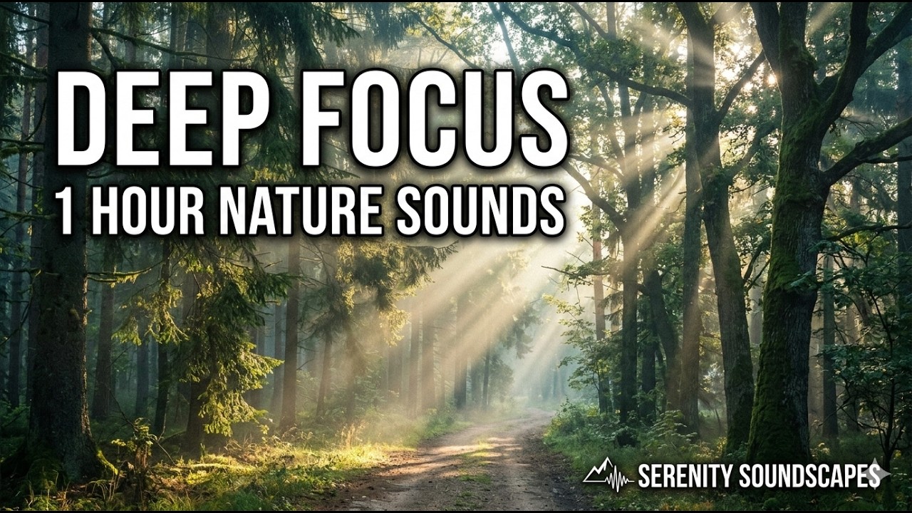1 Hour Deep Focus – Rain Sounds for Studying | Serenity Soundscapes