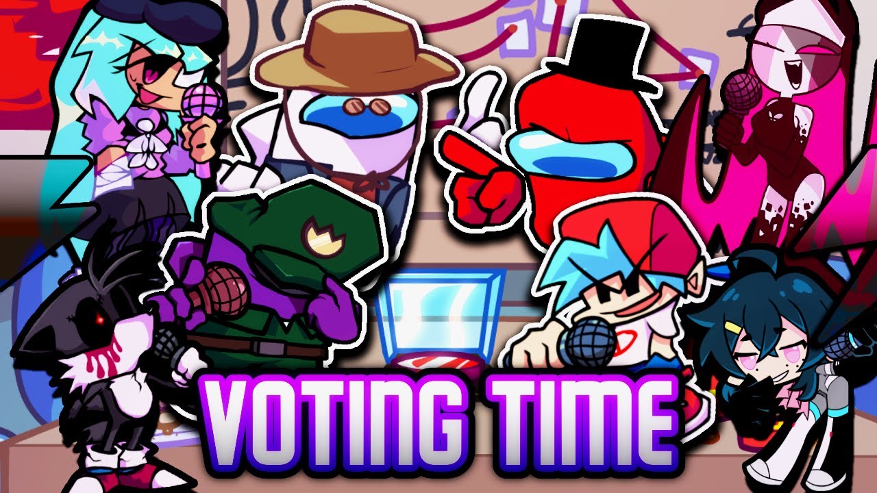 VOTING TIME but Every Turn a Different Character Sings 🎶⚡ (FNF V.S Impostor v4 Everyone Sings It)