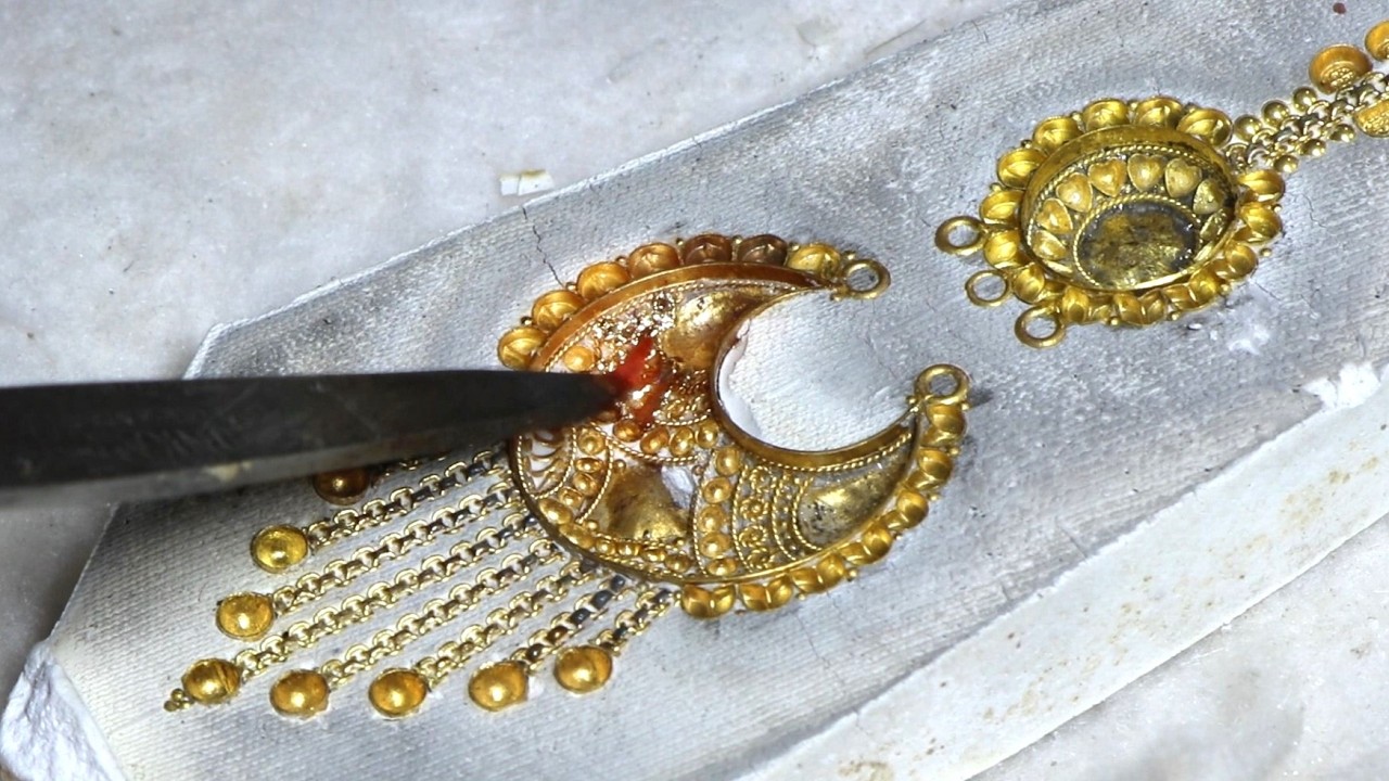 Maang Tikka Designs Making | Gold Jewellery Making - Gold Smith Jack