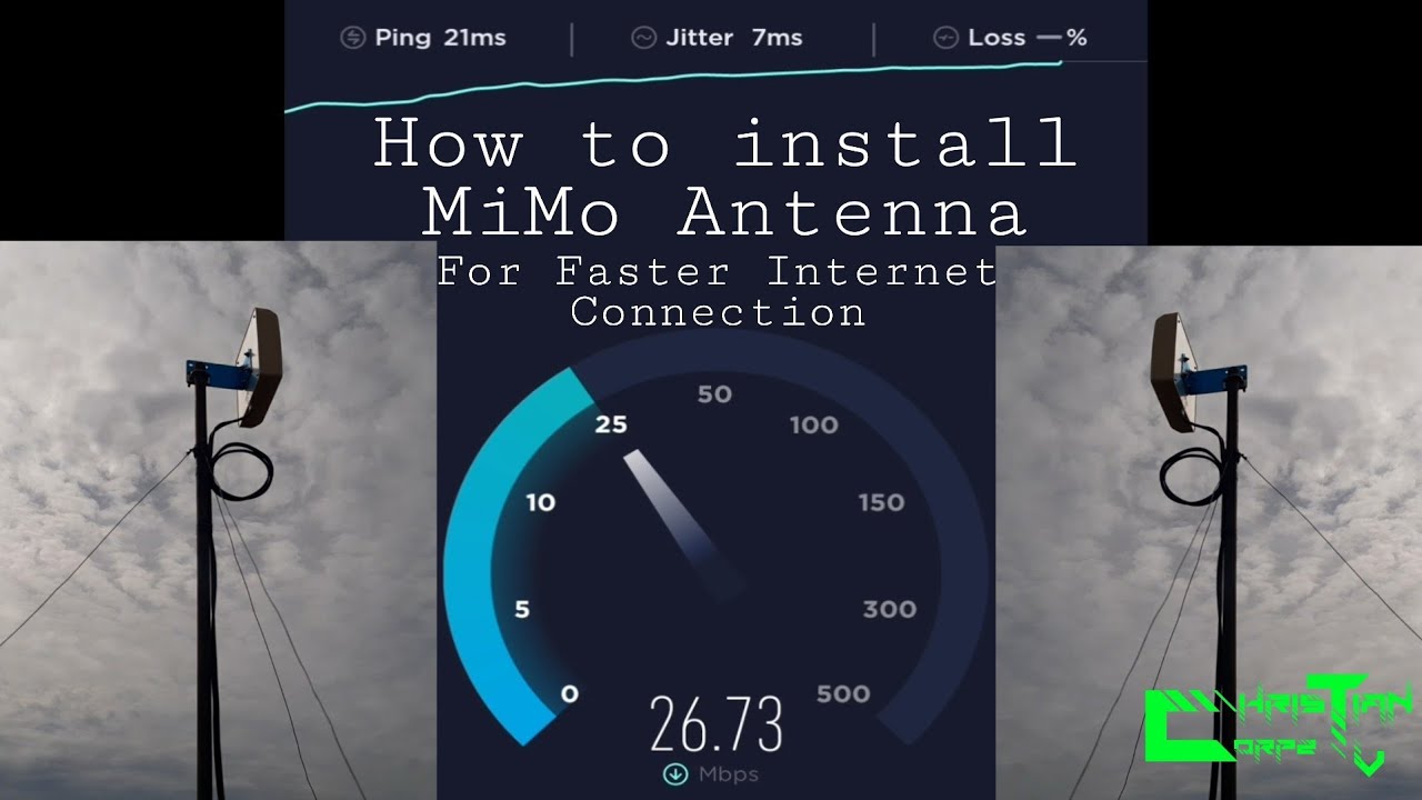 How To Install LTE MiMo Antenna - For beginners (Globe At Home) | CCTV