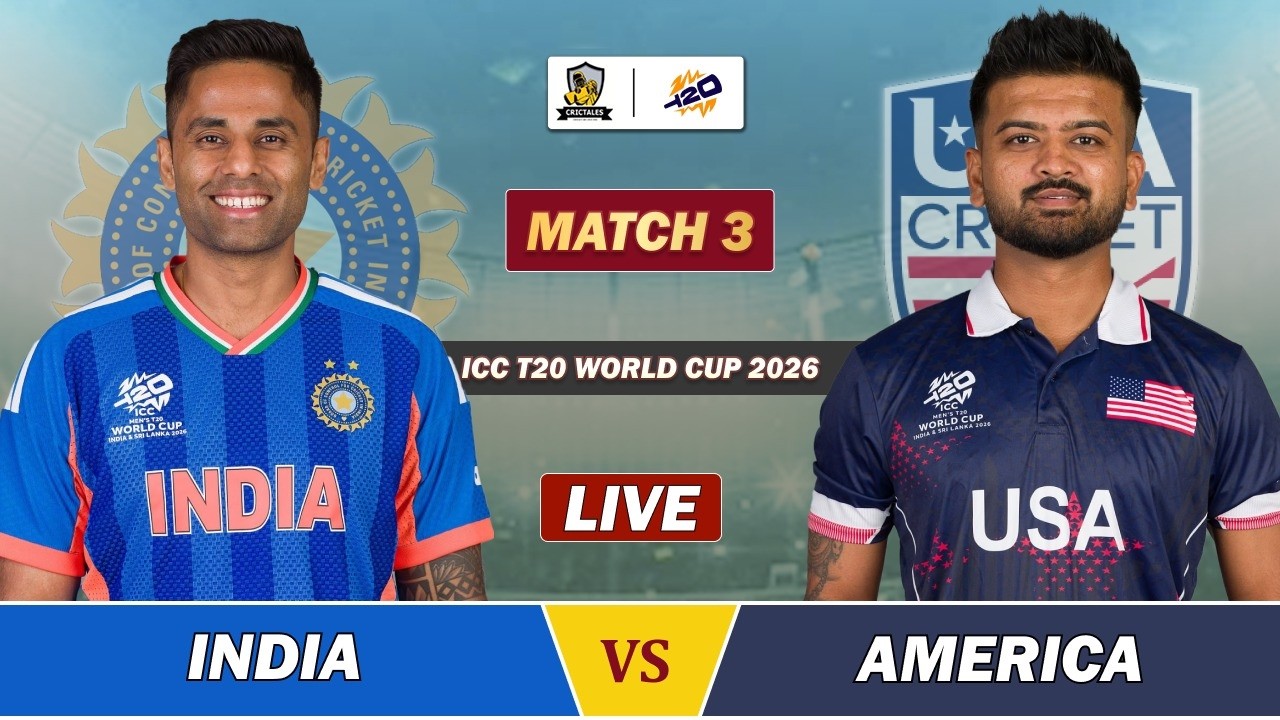 INDIA VS USA ICC T20 WC 2026 MATCH 3 LIVE | IND VS USA LIVE SCORES & COMMENTARY