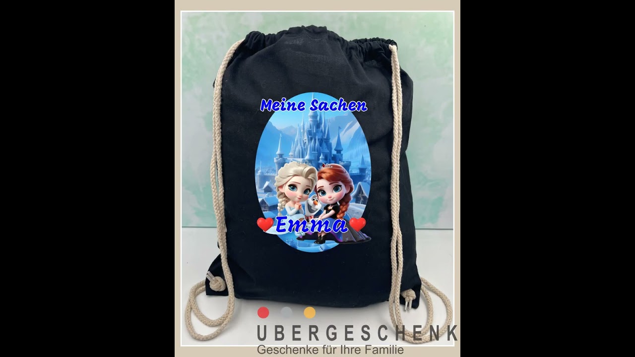 Beutel fur Kindergarten, Schule mit Auswahl an Eisk&ouml;nigreich