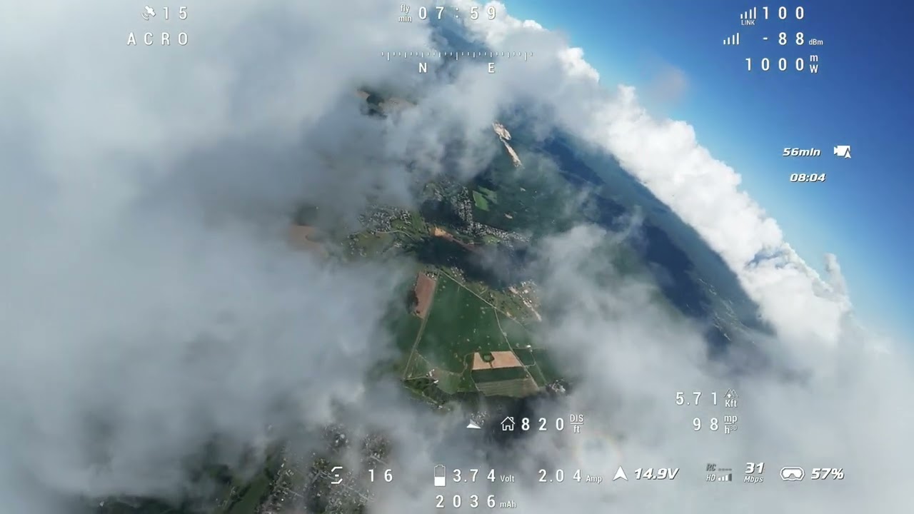 04 Pro - AtomRc Dolphin - Cloud surf and Low speed cruising