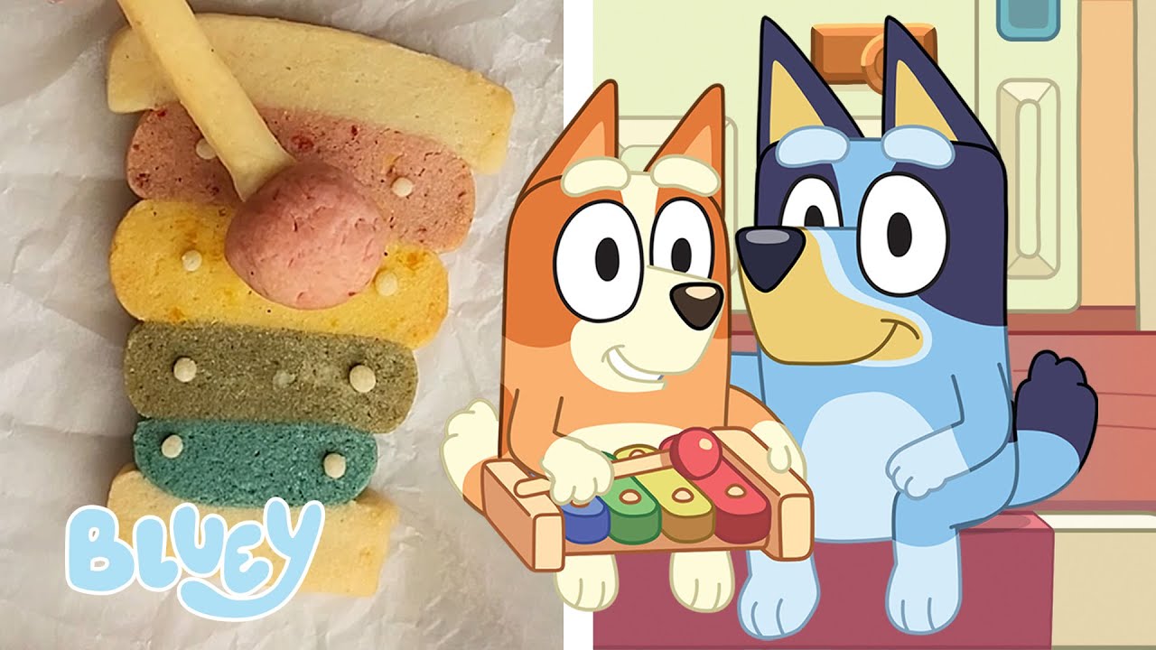 Let's Make Bluey Magic Xylophone Cookies! 🍪 🌈 🎹 | Baking with Bluey 💙 | Bluey