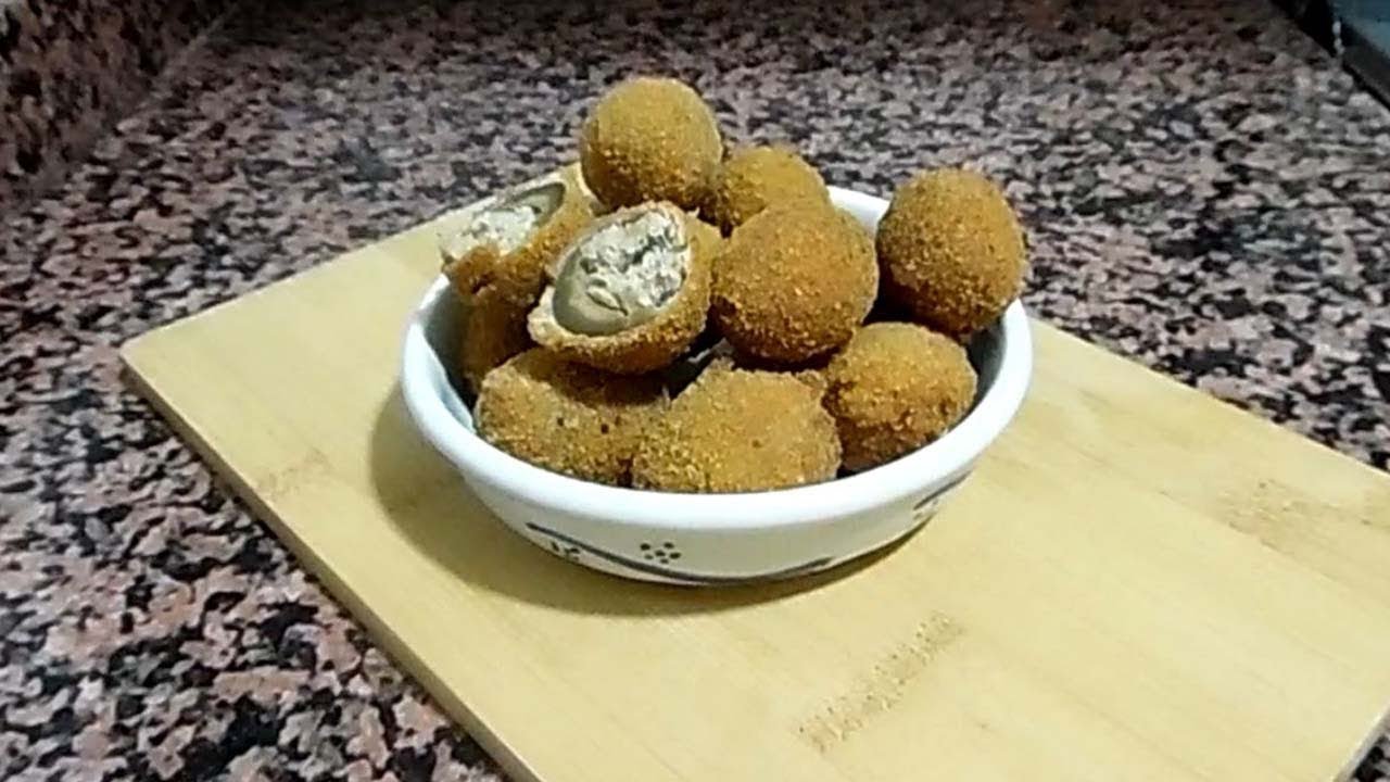 ACEITUNAS FRITAS RELLENAS DE CARNE - El aperitivo perfecto