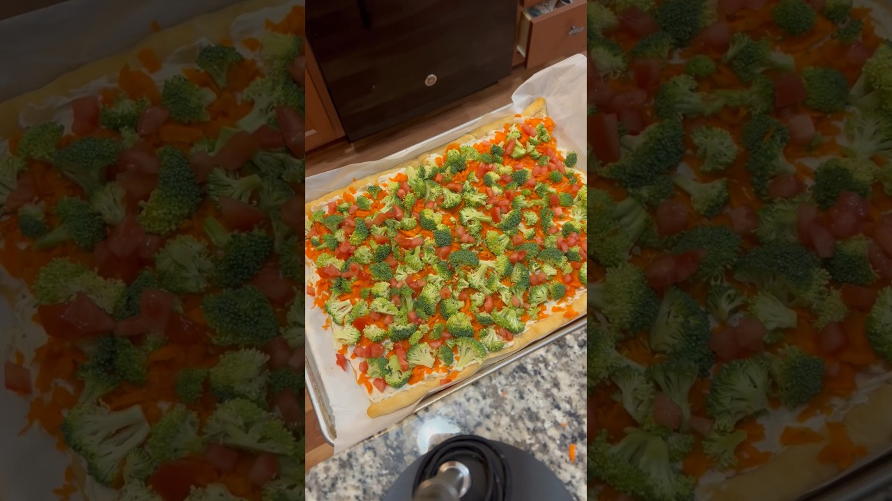 🎊NYE Food Ideas || Veggie Pizza || #nye #food #shorts #easyrecipes #queenprecipes #fyp #fypシ
