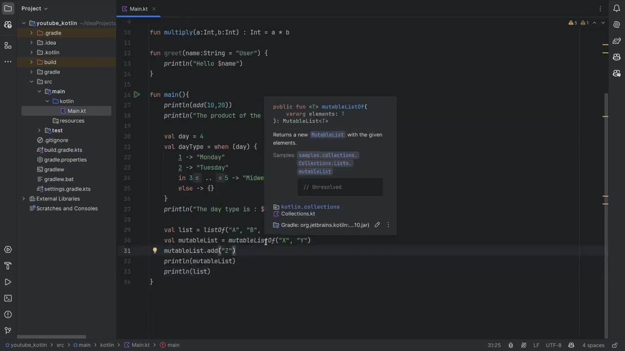 Lists and arrays