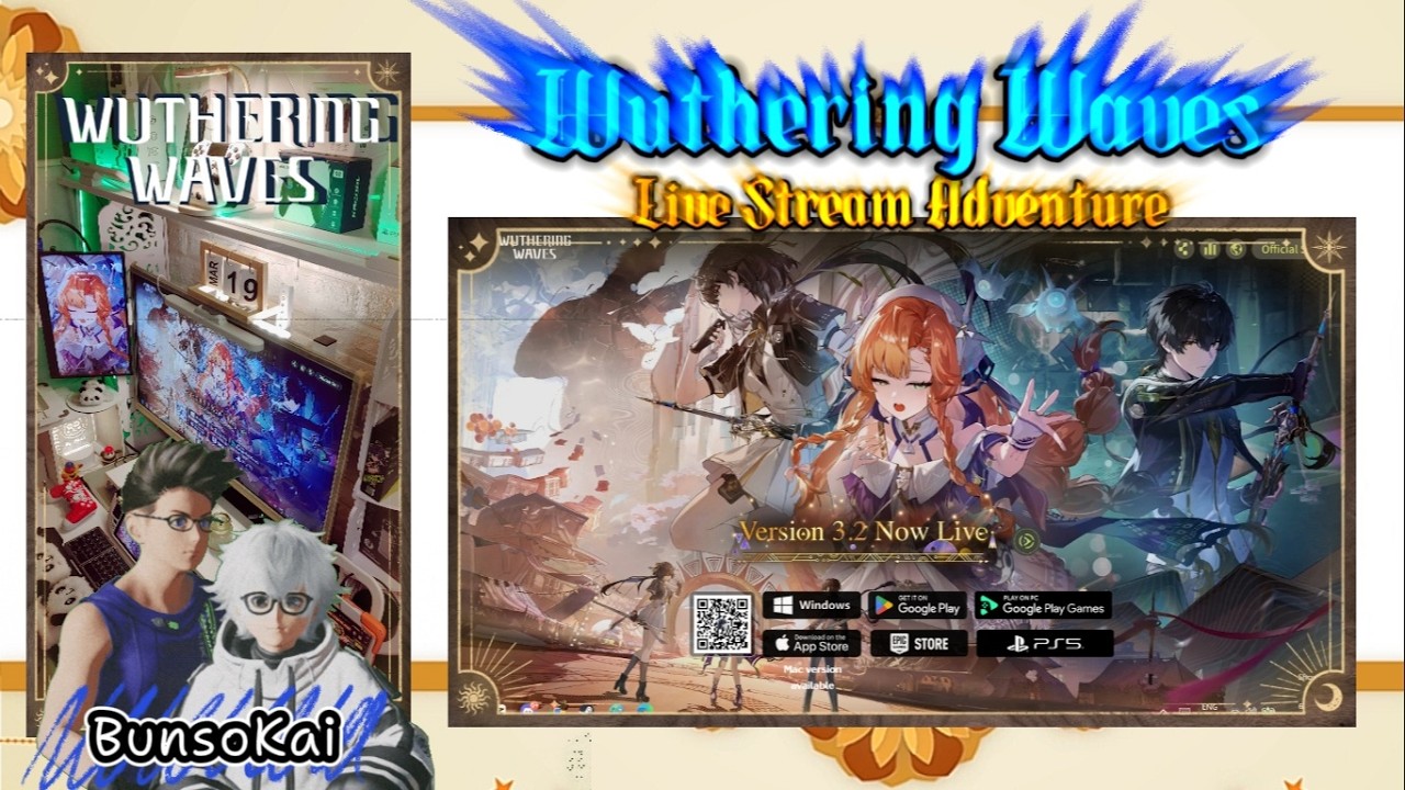 Wuthering Waves 3.2 Update: BunsoKai Live Stream Adventure