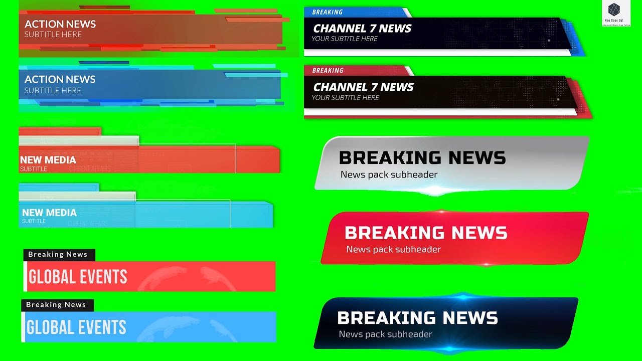 FREE Green Screen Footage Breaking News Lower Third (Free Download)