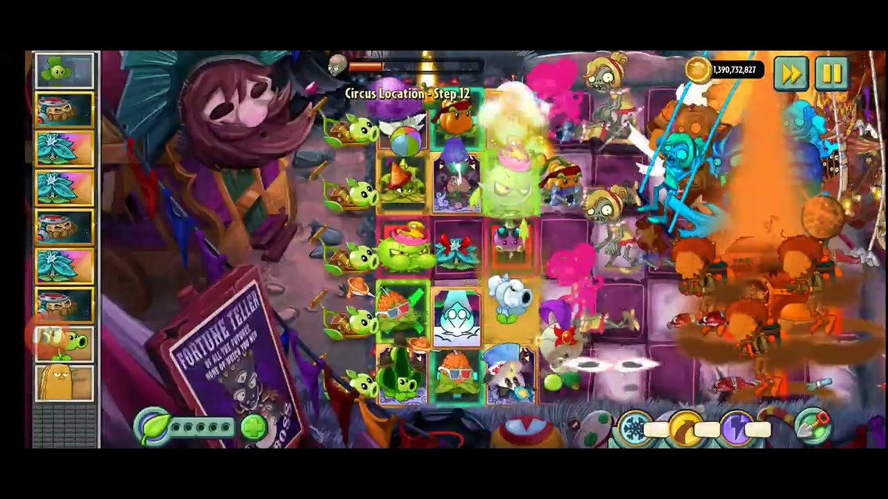 PVZ 2 Reflourished - Circus Location - Step 12 - Night 12 The Final Night.