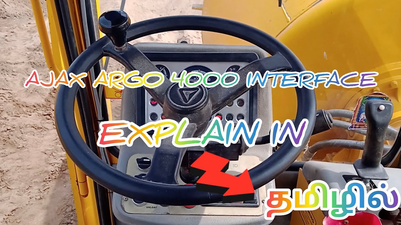 AJAX ARGO 4000 INTERFACE EXPLANATION IN TAMIL | CONCRETE MACHINE |#construction #concrete #operator 