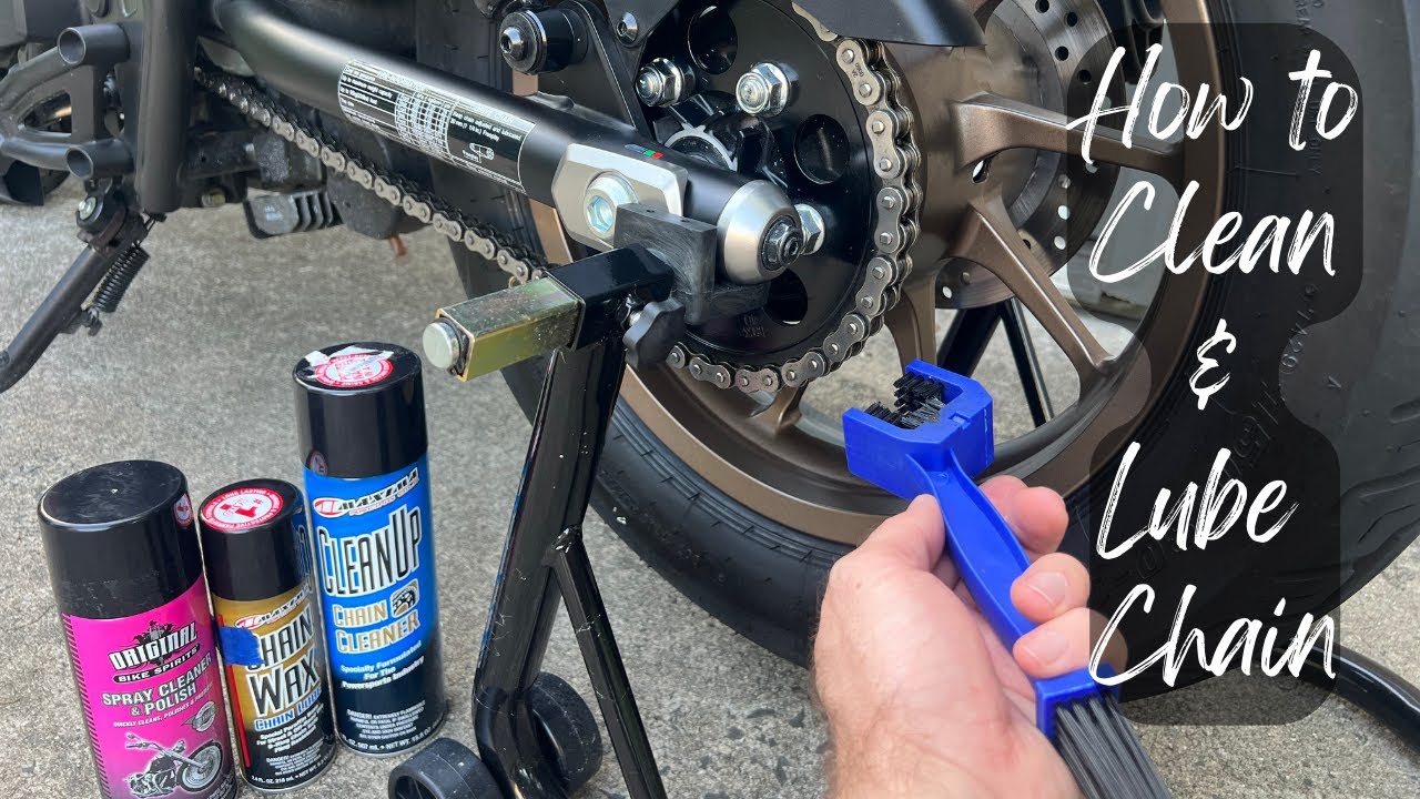 How to Clean and Grease Motorcycle Chain - Honda Rebel 500