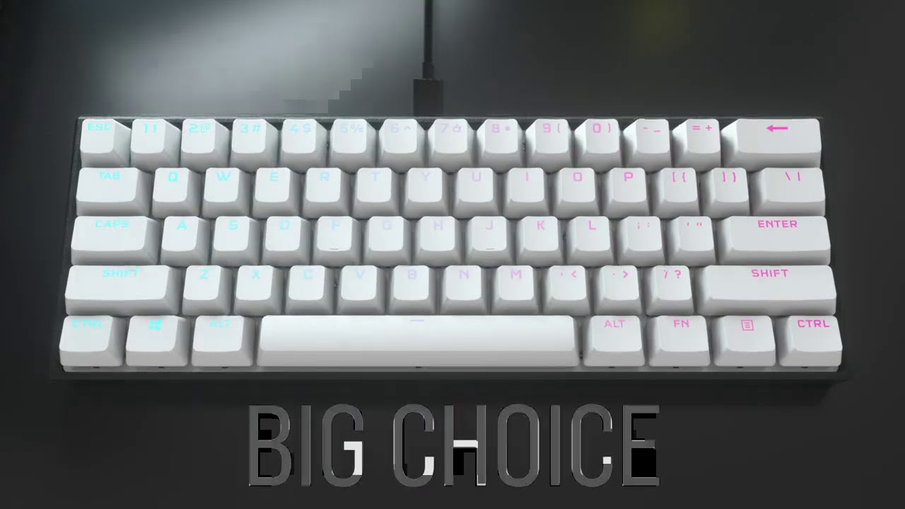 K65 RGB MINI 60% Mechanical Gaming Keyboard - SMALL SIZE, BIG ATTITUDE