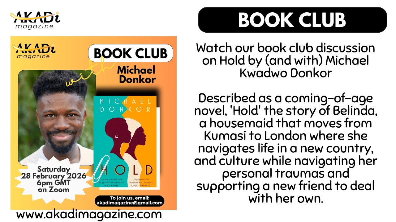 #AKADiMagBookClub: In Conversation with 'Hold' author Michael Donkor