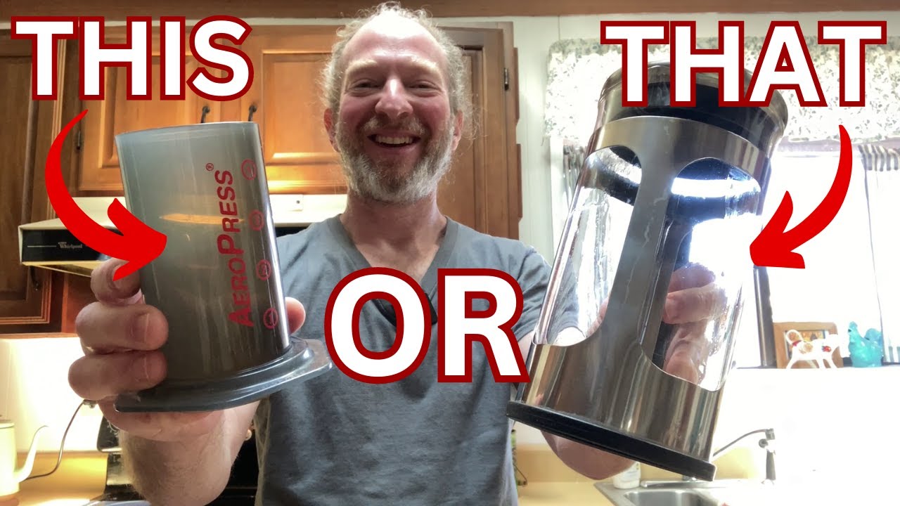 Aeropress Original Coffee Press versus Mr. Coffee French Press