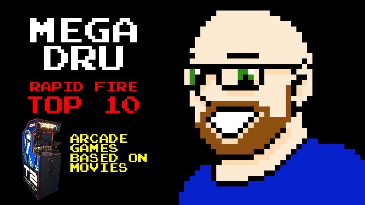 Arcade Games Based on Movies - Rapid Fire Top 10 - Mega Dru #retrogaming #arcadegames