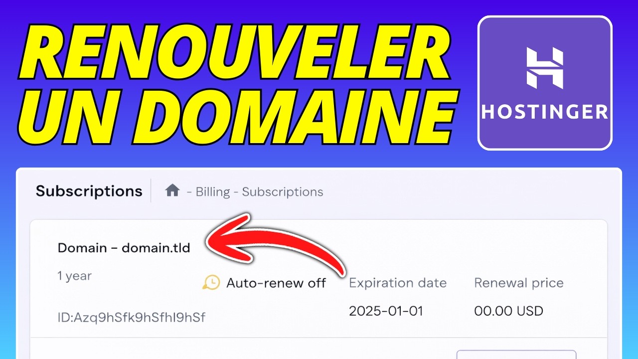 Comment Renouveler Un Domaine Sur Hostinger 2026