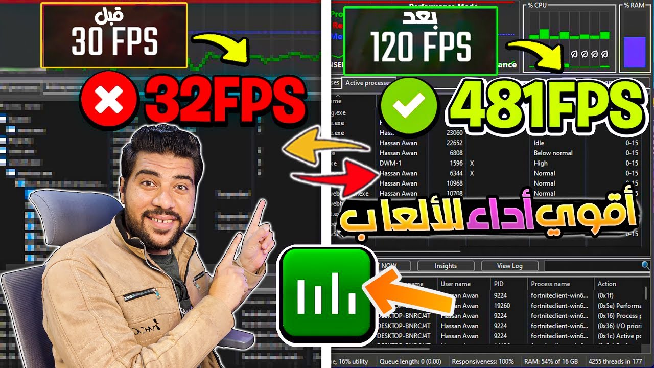 اخيرا أقوي تسريع أداء المعالجات الضعيفة وزيادة الفريمات FPS في جميع المحاكيات والألعاب بطريقة مضمونة