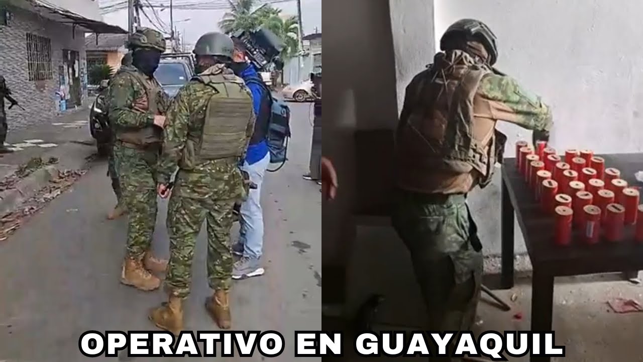 Fuerzas Armadas allanan viviendas en el distrito Pascuales, Guayaquil