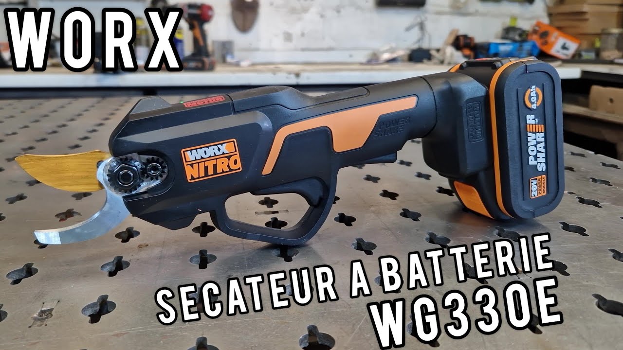 [WORX] SECATEUR A BATTERIE WG330E - Tests et présentation