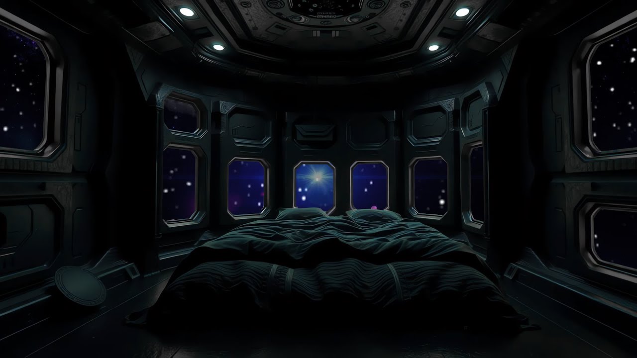 Starship Sleeping Quarters | Sleep Sounds White Noise - Immersive Soundscape | 10 Hours