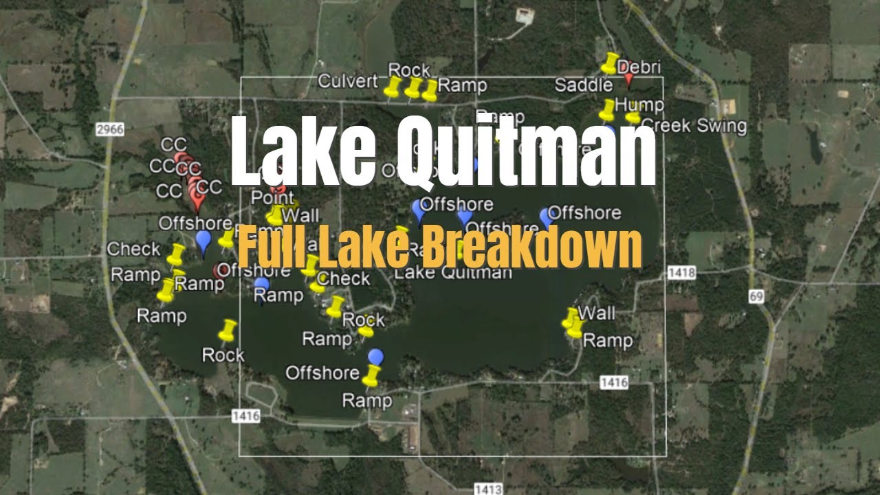 ANOTHER East TEXAS GEM!!!  Find Fish FAST on Lake Quitman - Lake Breakdown