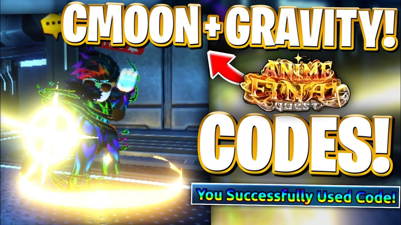 ☄️CMOON! ALL NEW GRAVITY UPDATE CODES FOR ANIME FINAL QUEST (AFQ) | ROBLOX ANIME FINAL QUEST CODES