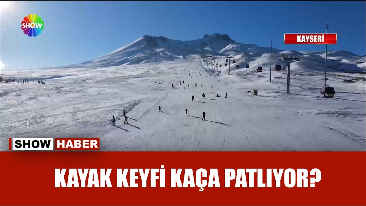 Erciyes'te kayak sezonu açıldı!