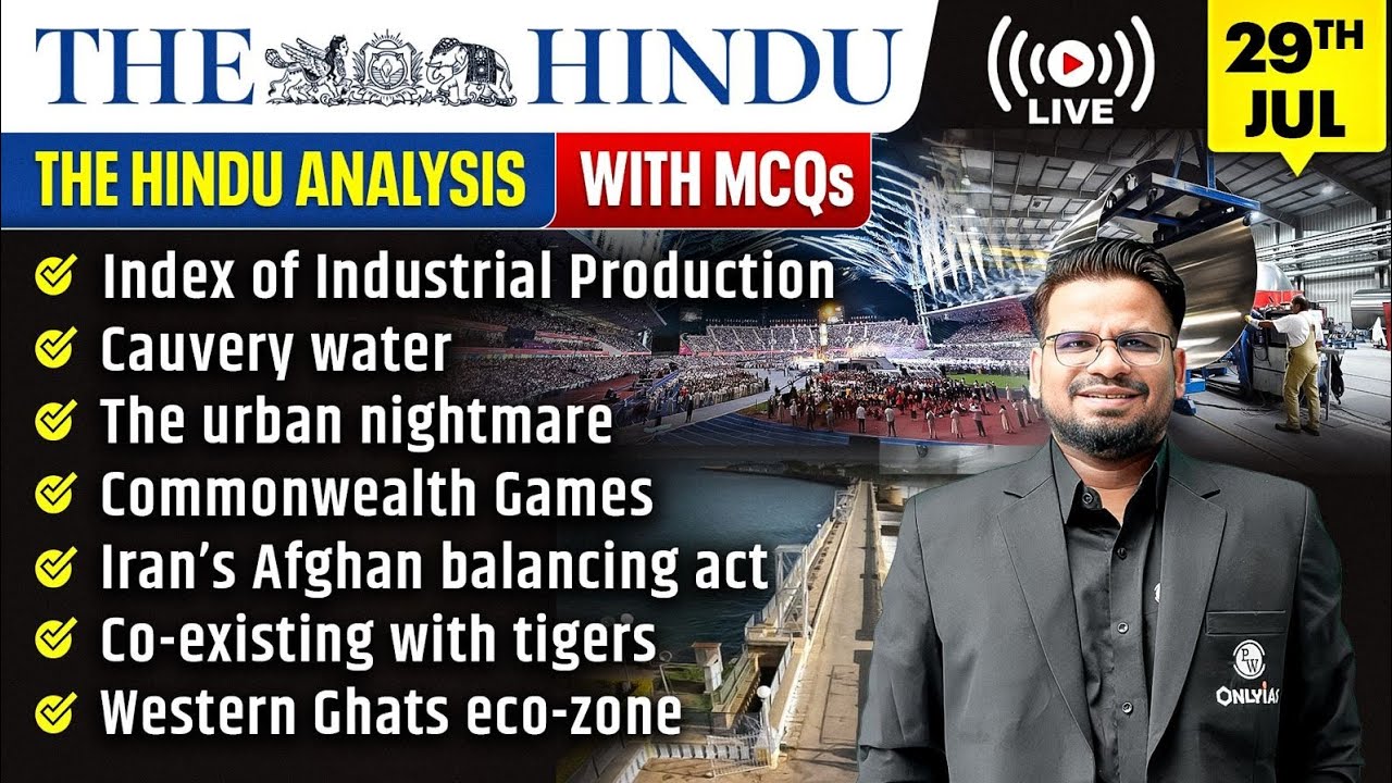 The Hindu Analysis | 29th July 2026 | The Hindu Newspaper  - Practice Questions | Prashant Sir