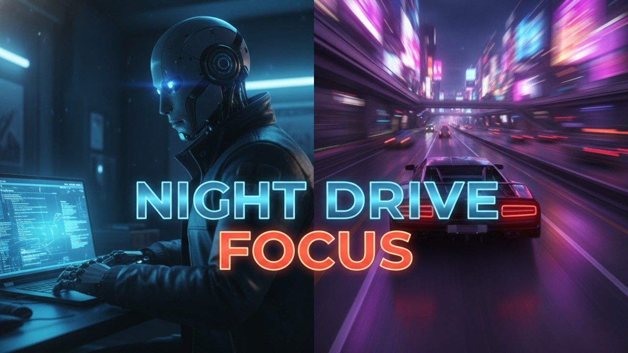 Night Drive Focus: Atmospheric Techno & Deep Bass para Estudiar y Trabajar (1 Hour)