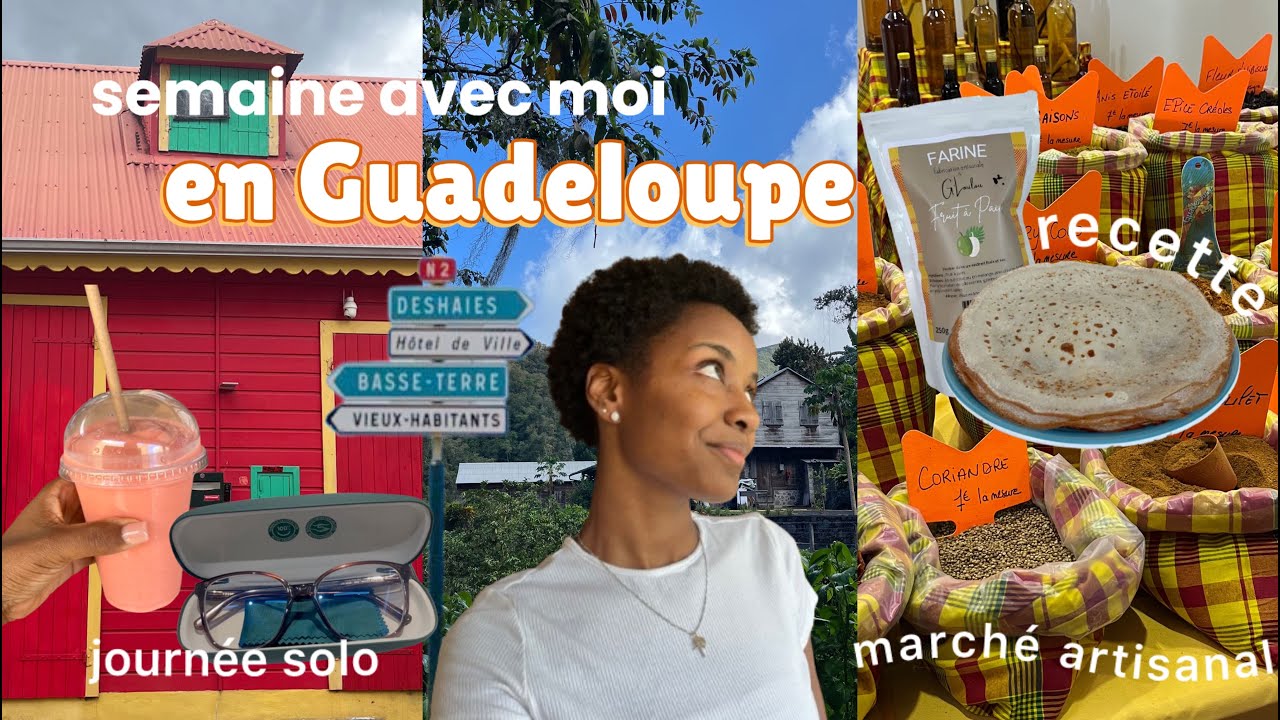 semaine avec moi en Guadeloupe☀️: marché artisanal, journée solo, manucure, travail dans la nature