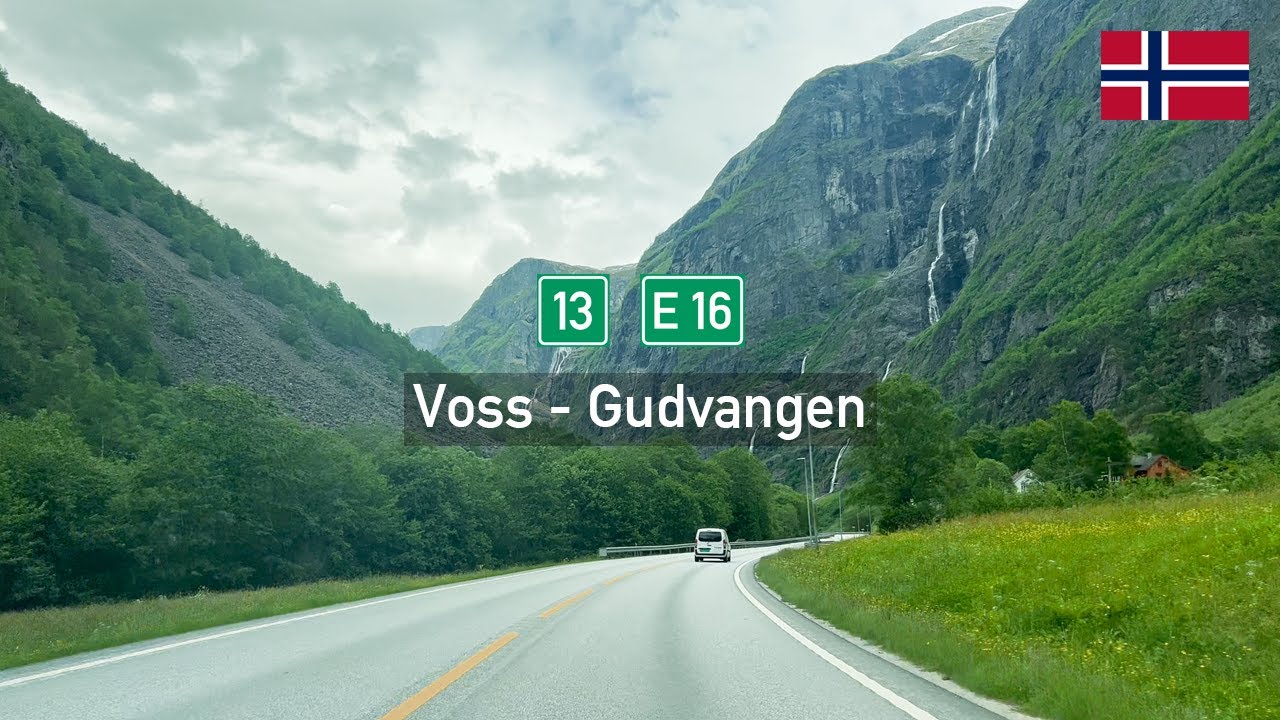 Driving in Norway: Riksvei 13 & E16 from Voss to Gudvangen
