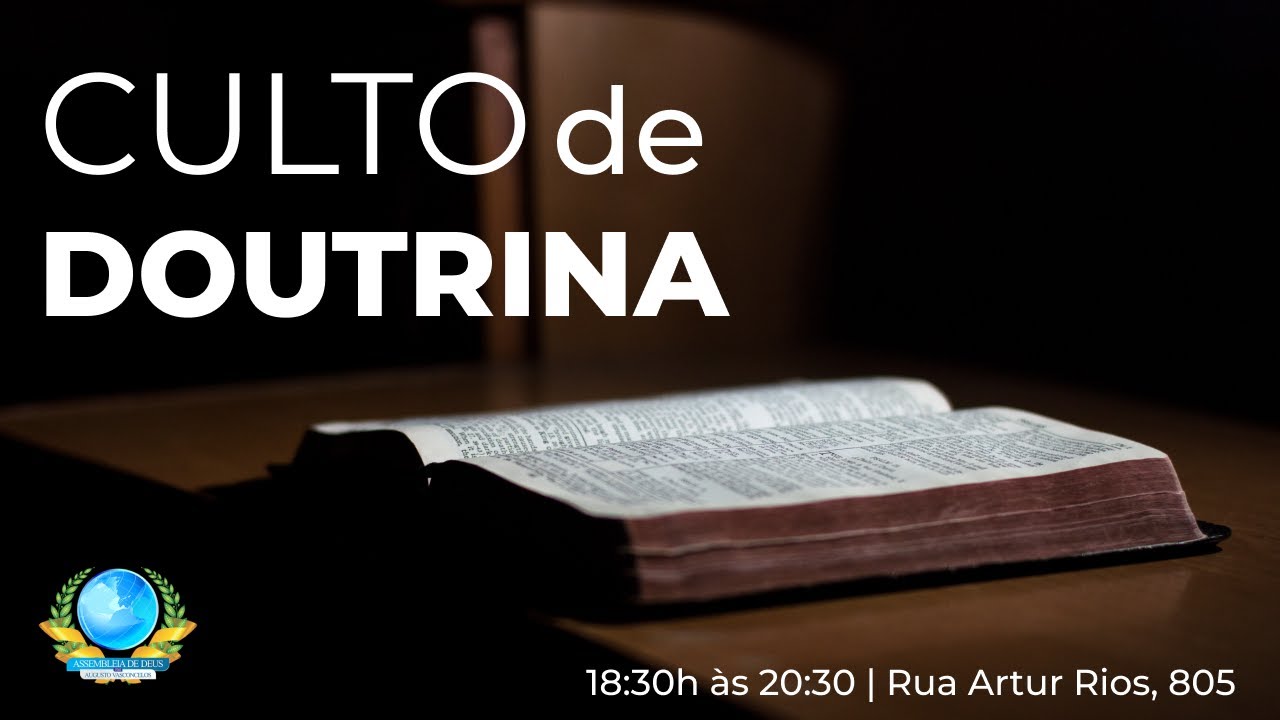 Live Culto de Doutrina - 09 de Março de 2021