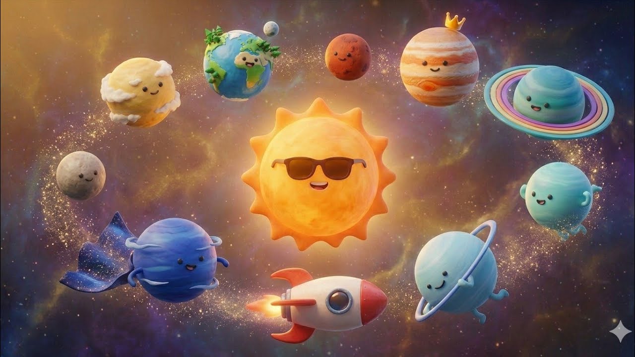  Kosmiczny Taniec – Piosenka o Planetach 🪐 Układ Słoneczny