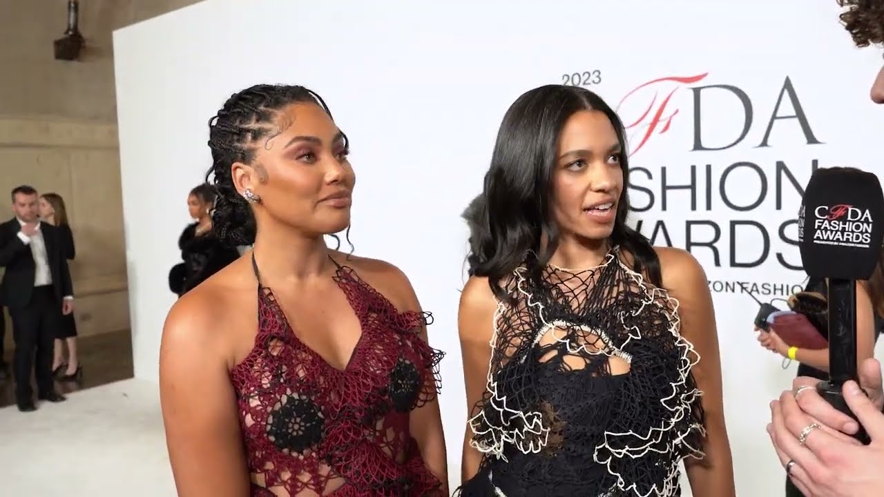 Aurora James & Ayesha Curry Wear Diotima I 2023 CFDA Awards with Reece Feldman