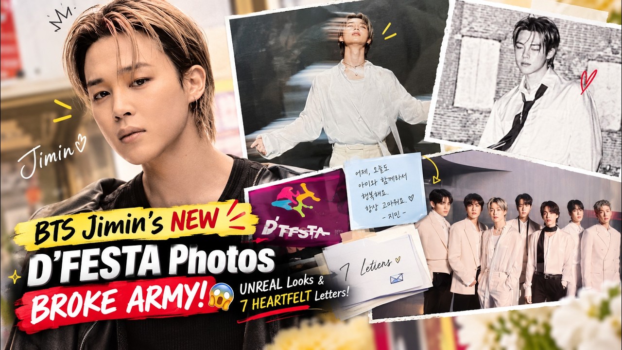 BTS Jimin&rsquo;s NEW D&rsquo;FESTA Photos BROKE ARMY! UNREAL Looks & 7 HEARTFELT Letters! 😱
