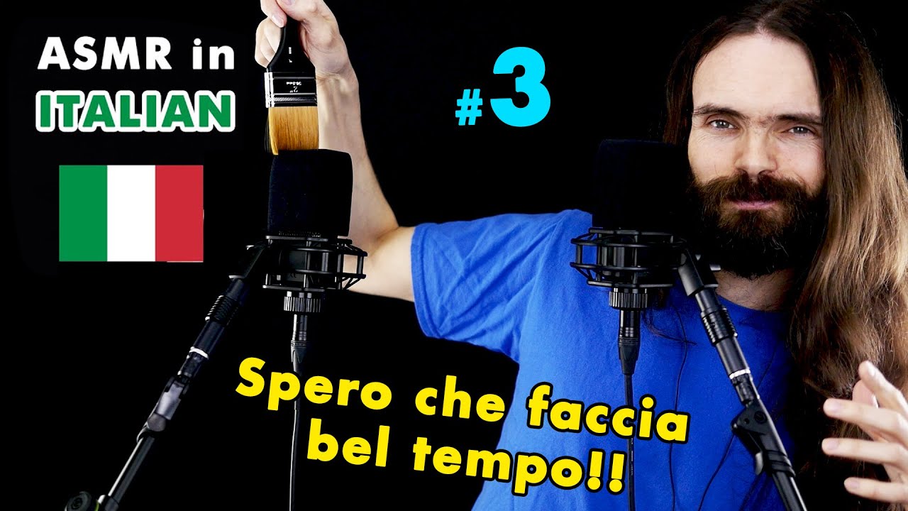 My third ASMR video in Italian (sussurrate, asmr in Italiano, video per dormire, a few triggers)