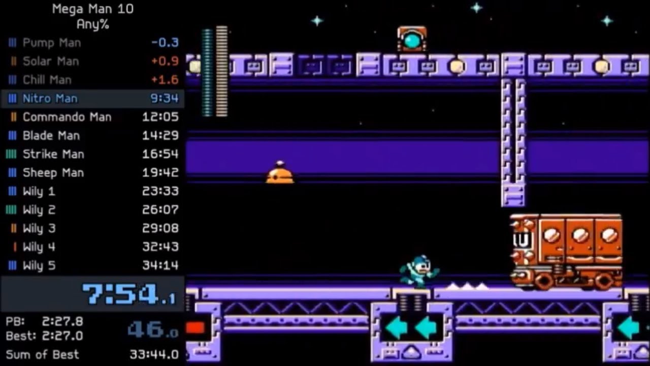 Mega Man 10 World Record Speedrun in 34:12 by Chlorate
