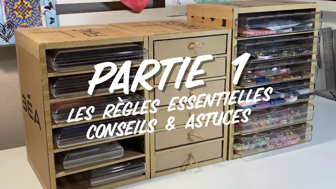 Fabriquer des meubles casiers en carton pour ranger et s’organiser dans l’atelier - partie 1